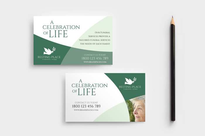 Funeral Home Business Card Design