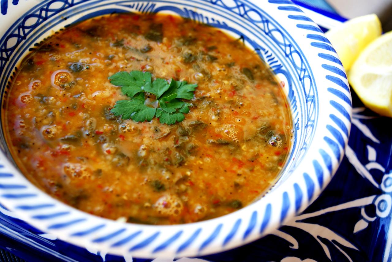 Lentil soup spinach recipe